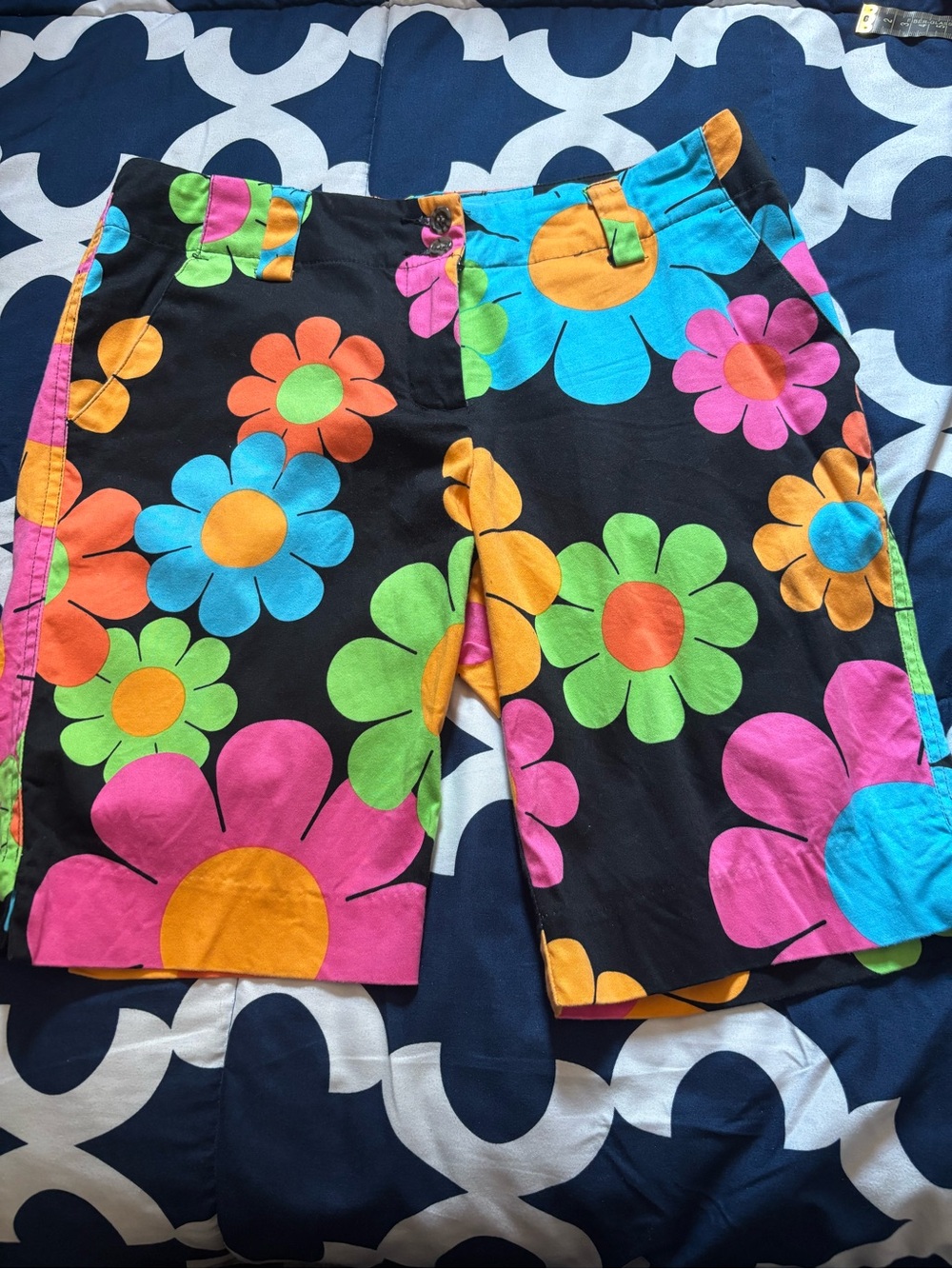 Loudmouth Magic Bus Shorts with Neon Floral Print